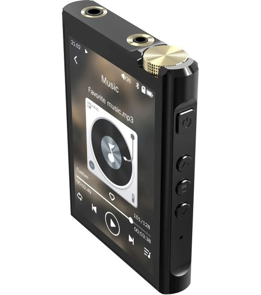 Плеер Hi-Fi Flash Digma Pro XT7 черный/золотистый/3.5"/microSD/microSDHC
