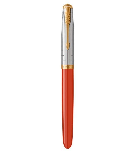 Ручка перьевая Parker 51 Premium (CW2169071) Red Rage GT, F, сталь нержавеющая, подарочная коробка