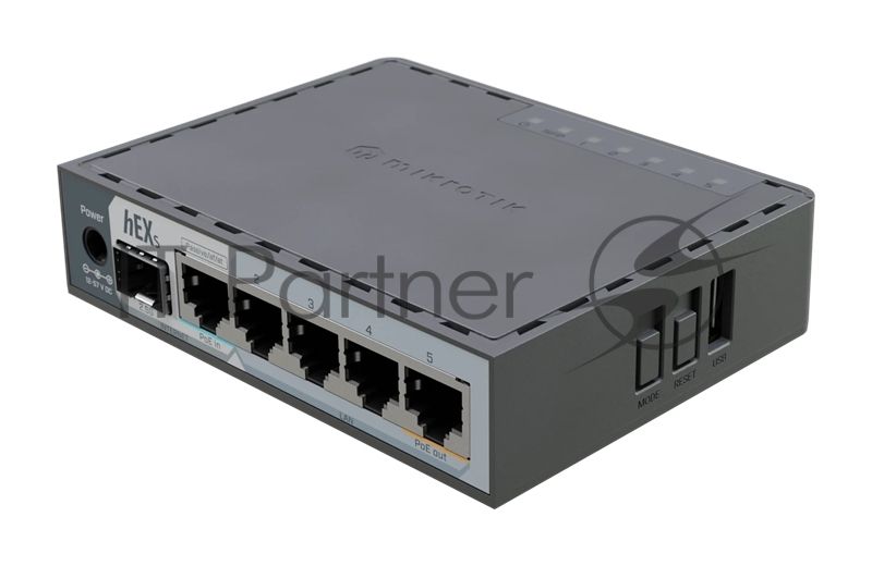 Маршрутизатор MikroTik hEX S (2025) E60iUGS, 5×1 Гбит/с + 1×2.5 Гбит/с SFP, управляемый
