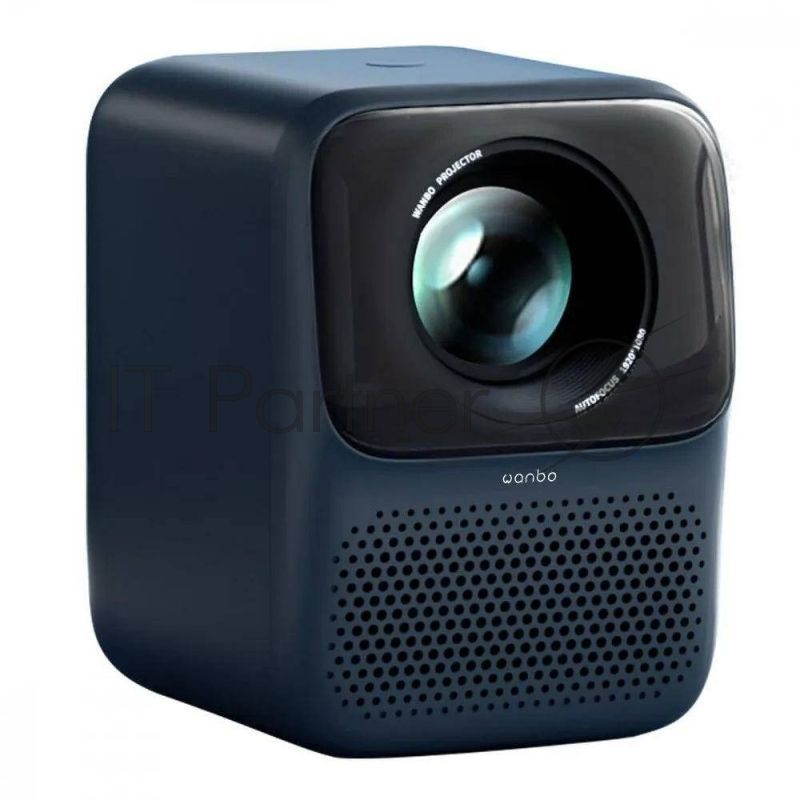 Проектор Wanbo Projector T2 Max синий (LCD, 1920x1080, 450Lm, 1.2:1, 3000:1, Smart TV, Android 9.0, 1+16Gb, HDMI, USB, Wi-Fi, BT)