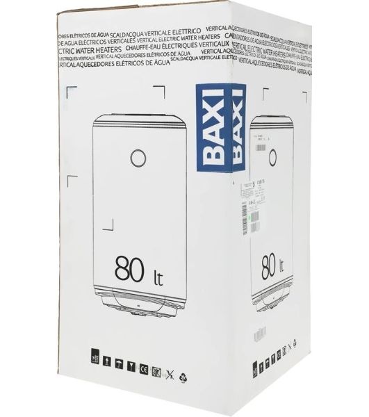 Водонагреватель электрический Baxi V 580 TS белый, накопительный, 80 л, 1,5 кВт