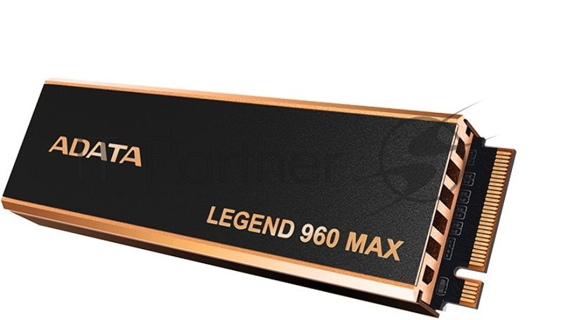Накопитель SSD ADATA LEGEND 960 MAX, 2Tb, PCIe 4.0 x4, M.2 2280, NVMe, R/W 7400/6800, с радиатором