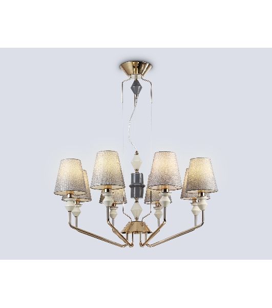 Люстра Ambrella light LH75403/8 GD/GR золото/серый E14*8 max 40W D815*1260