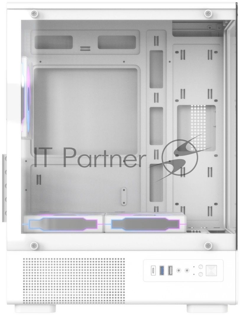 Корпус Formula Crystal Z1CM Plus AR v2 белый без БП mATX 2x120mm 1xUSB2.0 1xUSB3.0 audio bott PSU