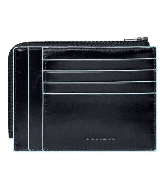 Чехол для кредитных карт Piquadro Blue Square PU1243B2R/N черный натур.кожа