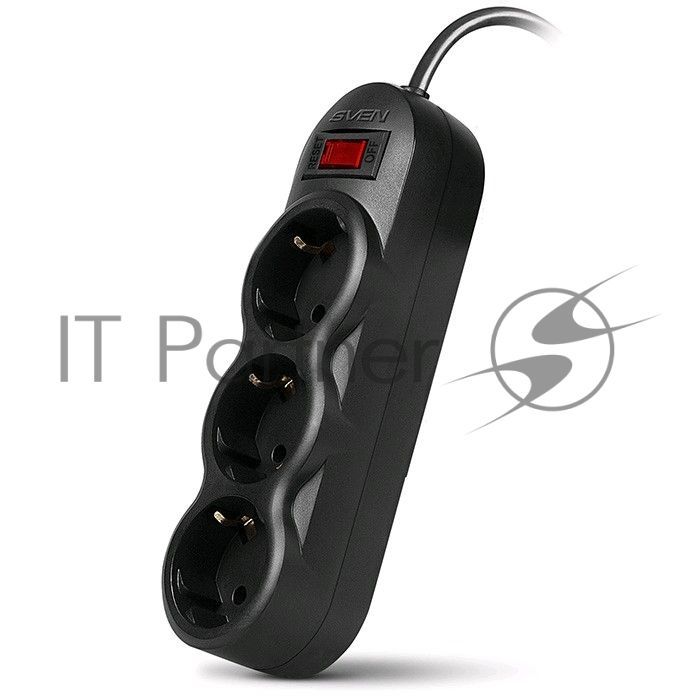 Сетевой фильтр  Sven SF-03L 3 м (3 розеток) черный
