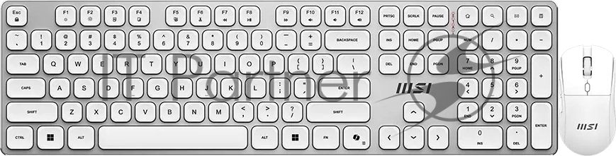 Комплект клавиатура и мышь MSI FORGE K210 W COMBO WHITE RU