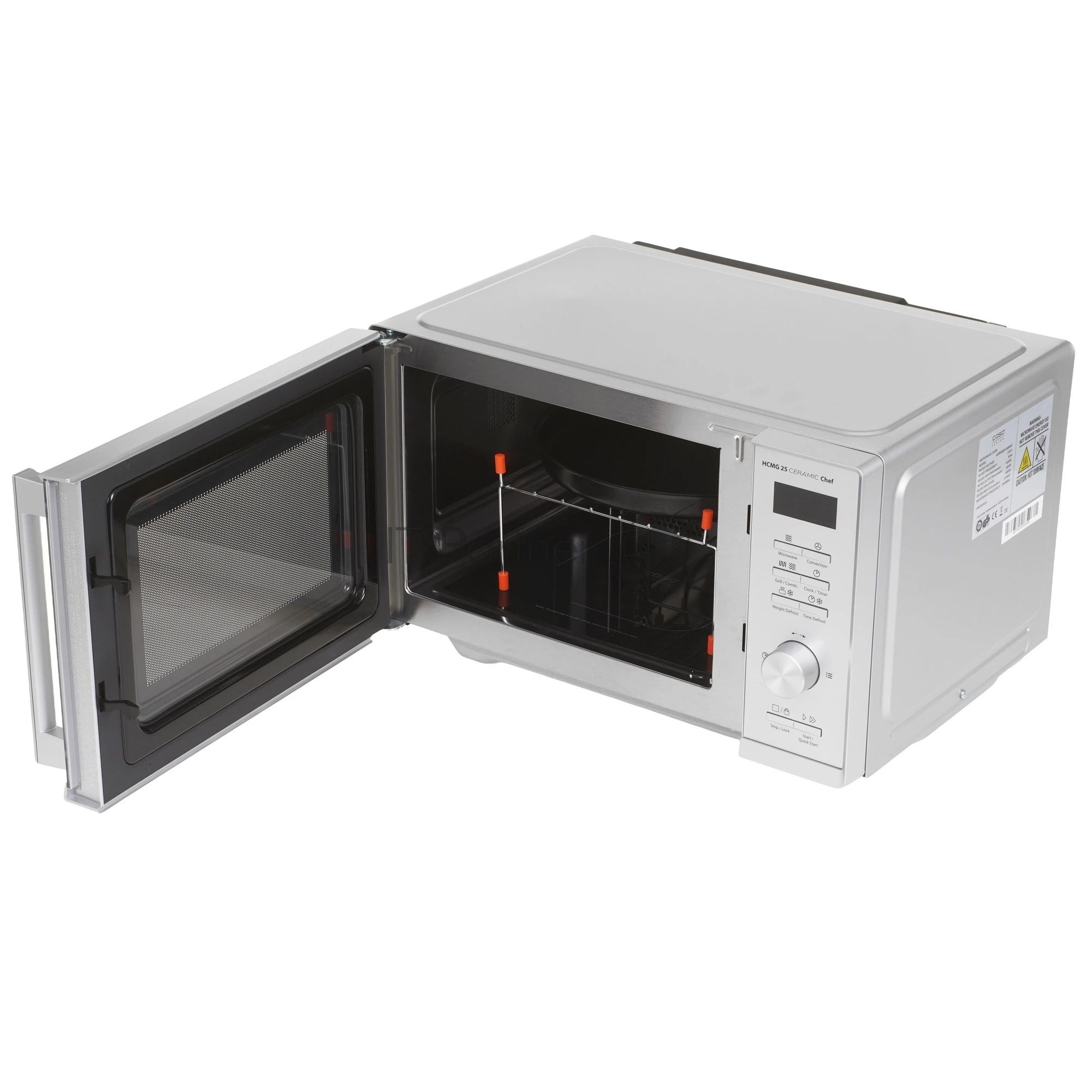 Микроволновая печь CASO HCMG 25 Ceramic Chef серый/черный, 25 л, 900 Вт, переключатели - кнопки