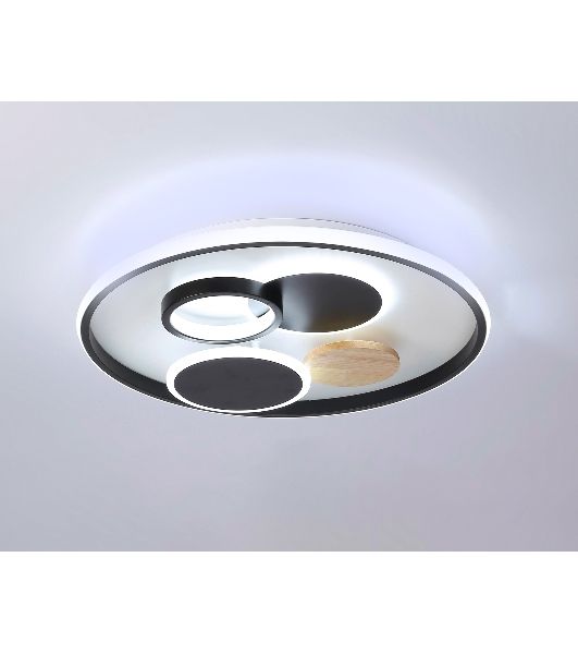 Светильник Ambrella light FL4802 WH/BK белый/черный 3000K-6400K 70W D500*95 (ПДУ ИК)