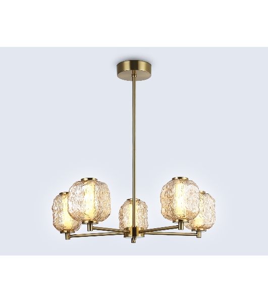 Светильник Ambrella light LH30104/5 SB/TI бронза/янтарь 27W 3000K D660*700