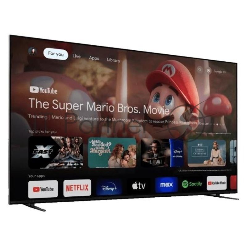 Телевизор Sony 75" K-75XR70 черный MiniLED UHD 120Hz Android