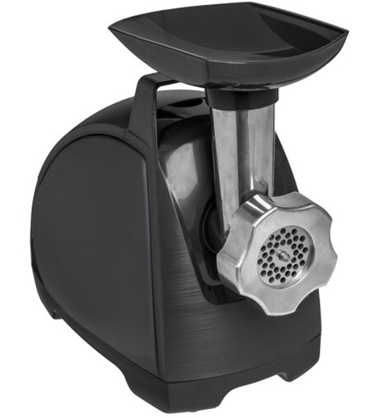 Мясорубка электрическая Moulinex ME682832 черный, 2000 Вт, 2.6 кг/мин, реверс, защита от перегрузки, насадки - 4