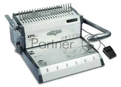 Переплетчик Gladwork XP5 A4/перф.30л.сшив/макс.500л./пластик.+метал.пруж.-51мм)/электр.