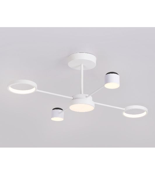 Потолочный светодиодный светильник с пультом Ambrella light FL51631/4+1 WH белый 3000K-6400K 48W 910*745*300 (ПДУ ИК)