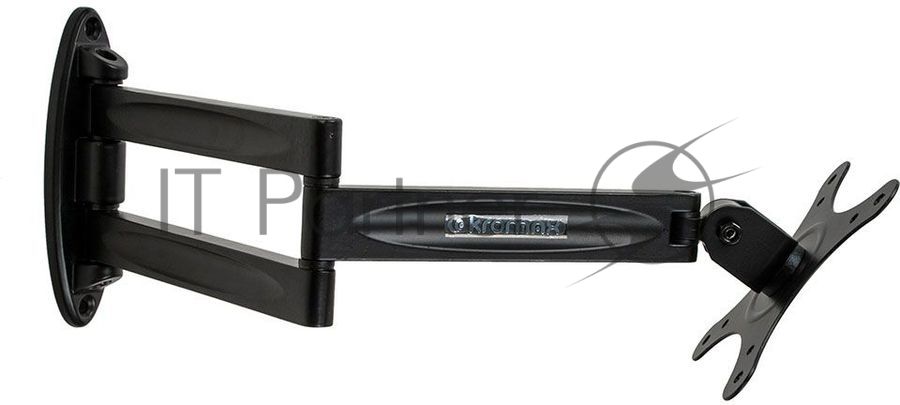 Кронштейн для телевизора Kromax TECHNO-11 черный 10"-32" макс.15кг настенный поворот и наклон