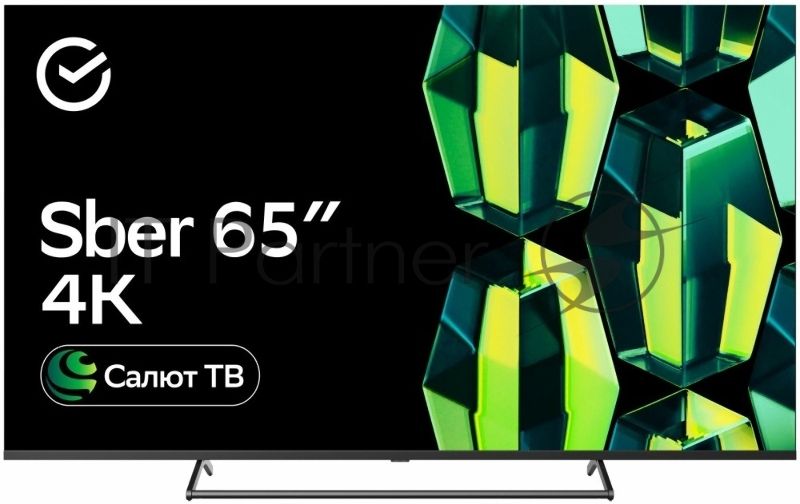 Телевизор Sber 65" SDX 65U4125 черный 4K UHD