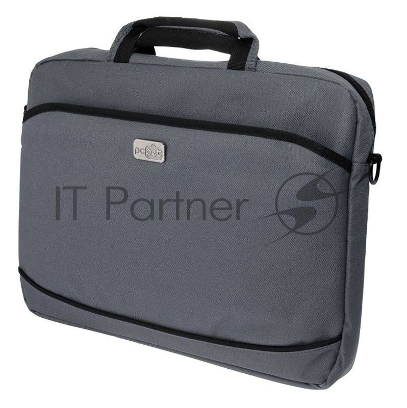 Сумка для ноутбука 15.6" PC Pet 600D серый нейлон (PCP-A1315GY)