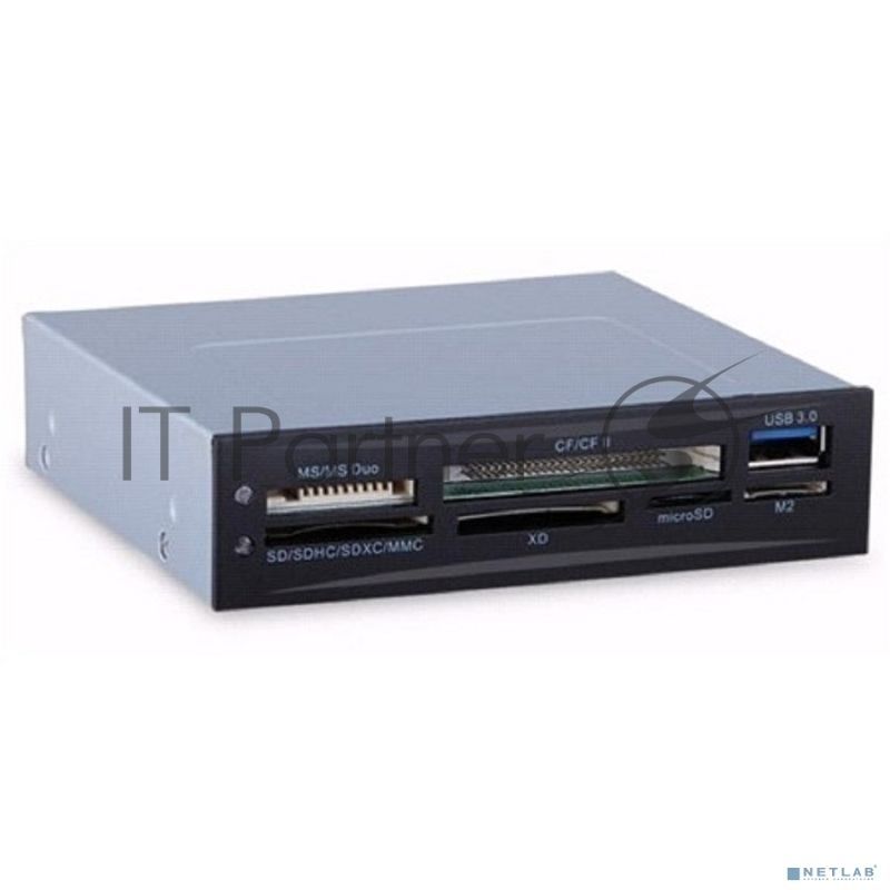 Кард-ридер ExeGate CR-611U3/черный/SD/SDHC/SDXC/MMC/microSD/T-Flash/CF/MS/MS micro/XD/USB 3.0/металл/пластик