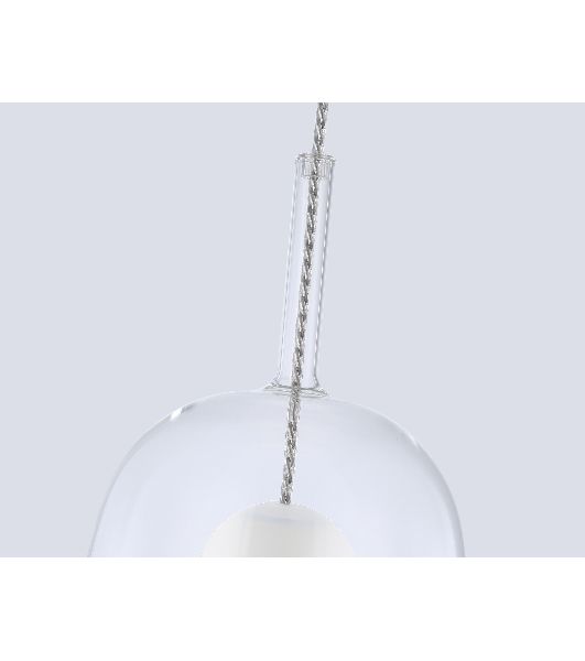 Подвесной светильник Ambrella light LH11121 BK/WH/CL черный/белый/прозрачный E27 max 60W D175*310