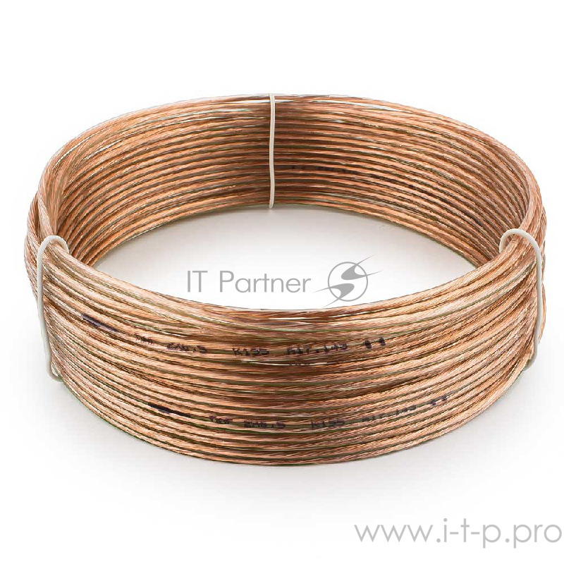 Акустический кабель Cablexpert CC-TC2x0,5-10M, прозрачный, 10 м, бухта