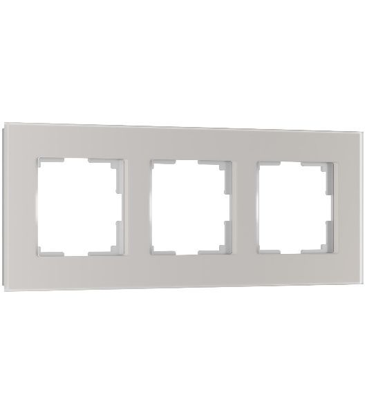Рамка на 3 поста Senso (дымчатый, стекло soft-touch) W0033117