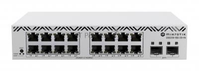 Коммутатор MikroTik CSS318-16G-2S+IN, 16×1 Гбит/с + 2×10 Гбит/с SFP+, управляемый