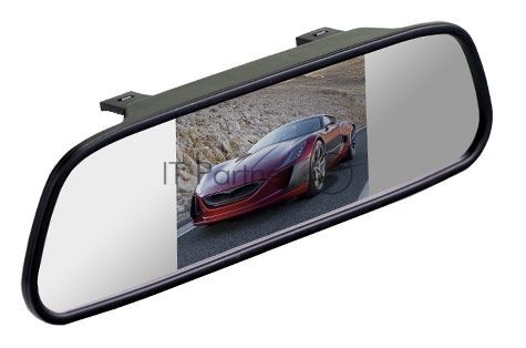 Зеркало заднего вида с монитором Silverstone F1 Interpower IP Mirror 4,3" 4.3" 16:9 480x272 4Вт