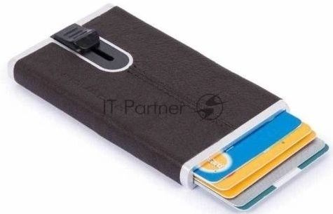 Картхолдер Piquadro Black Square PP4825B3R/TM коричневый, натуральная кожа