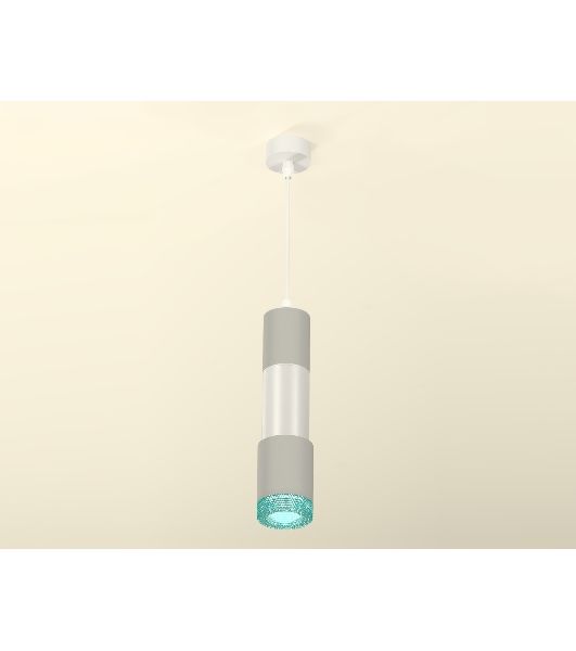 Светильник Ambrella Light XP7423002 SGR/PSL/BL серый песок/серебро полированное/голубой MR16 GU5.3