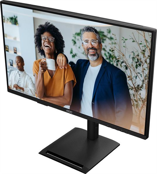 Монитор 27" AOC Q27P4CV IPS QHD, 120 Гц, 4 мс, 16:9, 350 кд/м², HDMI, DP x2, USB-C (PD), LAN, встроенные динамики, черный