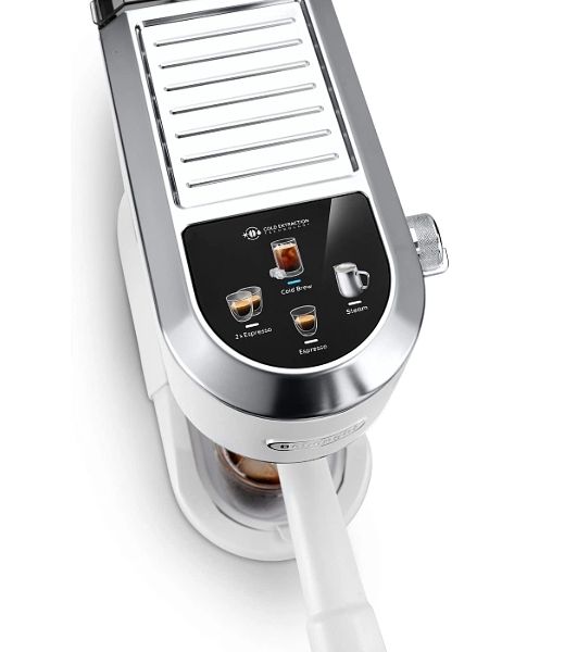 Кофеварка рожковая DeLonghi EC890.WI белый, молотый, 1,1 л, 1450 Вт, 15 бар