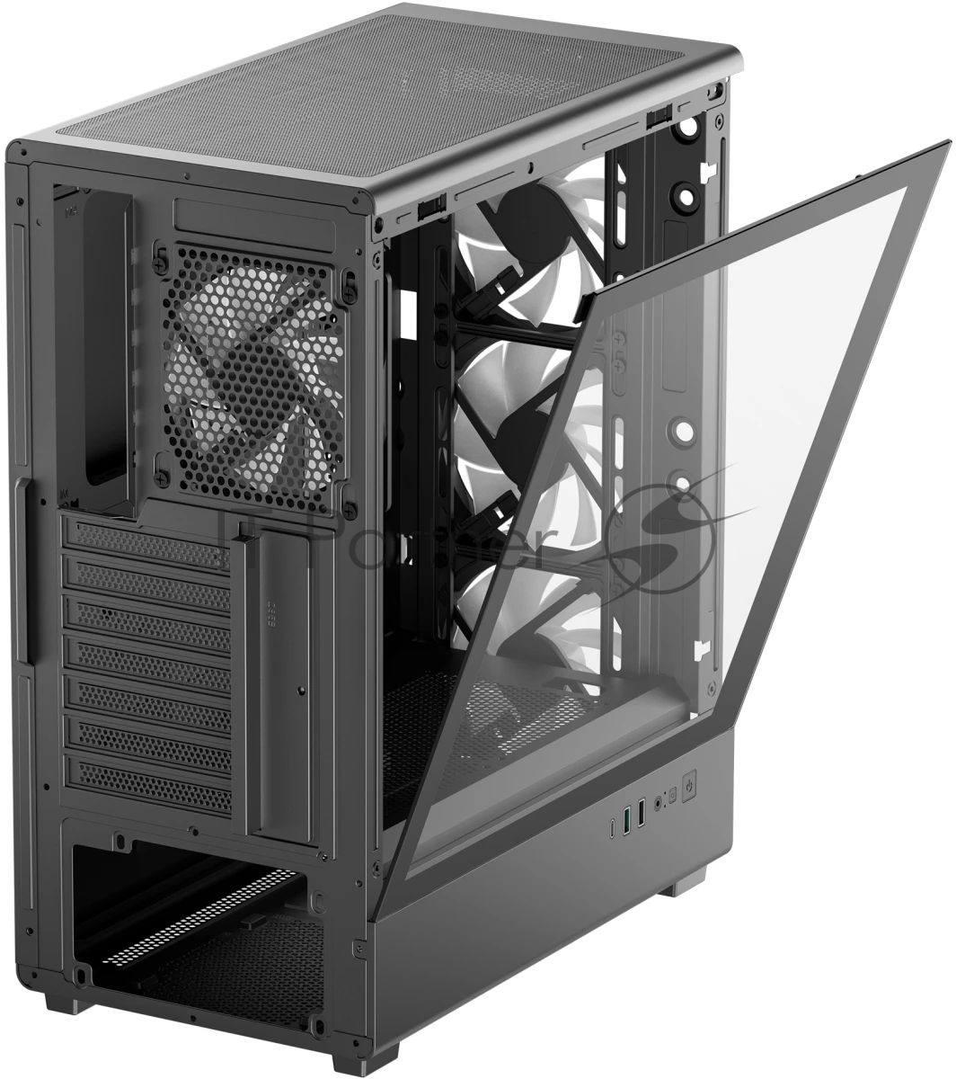 Корпус DeepCool CC550 4F, Midi-Tower, чёрный, 4 x 120 мм