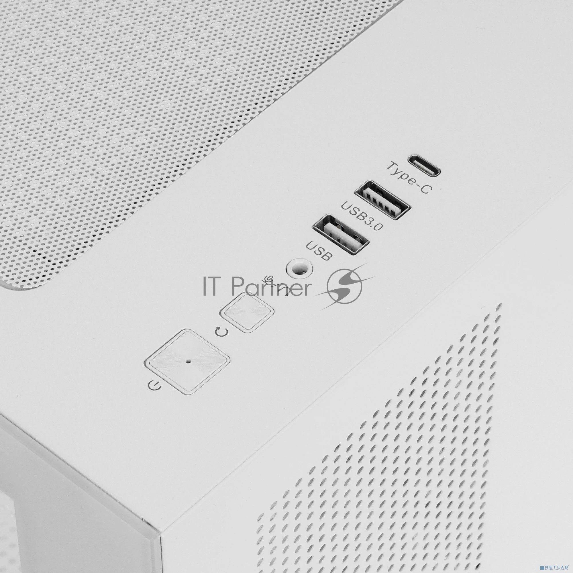 Компьютерный корпус Bloody CC-121 белый без БП mATX 7x120мм 1xUSB2.0 1xUSB3.0 audio