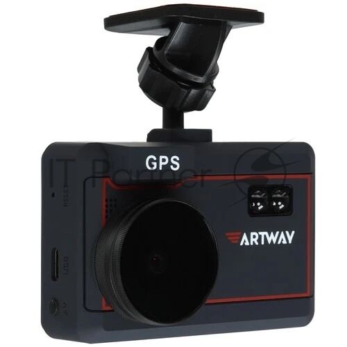 Видеорегистратор Artway Combo MD-205, 2304x1296, 2.4", GPS, G-сенсор, датчик движения