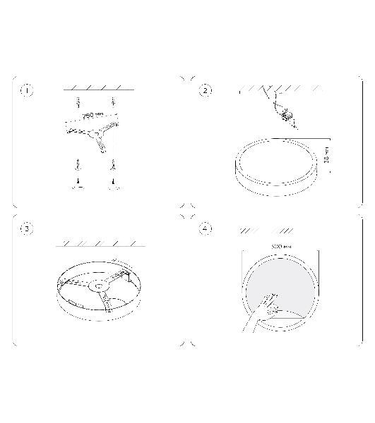 Настенно-потолочный светодиодный светильник Ambrella light FW11111 BK черный 18W LED 3000-6400K D300*38