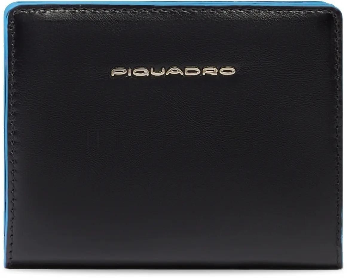 Кошелек женский Piquadro Blue Square PD6660B2R/N черный натур.кожа