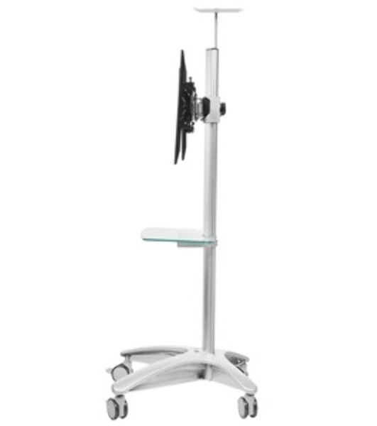 Arm media PT-STAND-15 (состоит из 2-х частей) black 1 шт/уп. Моб. стойка напол. для 2-х TV 26"-55", max 120 высота 1750мм., нак. ±15°, maxVESA 700x400