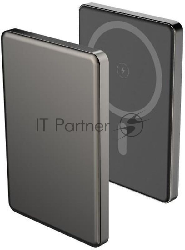 Портативный аккумулятор Aksberry (6900293340019) E501 с MagSafe 5000 mAh, серый