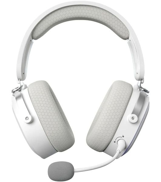 Беспроводные/проводные наушники GMNG GG-HS405W белый, полноразмерные, Bluetooth + радиоканал + проводной, до 40 ч