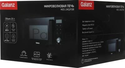Микроволновая печь Galanz MOS-2402FDB черный, 20 л, 800 Вт, переключатели - кнопки/поворотный механизм