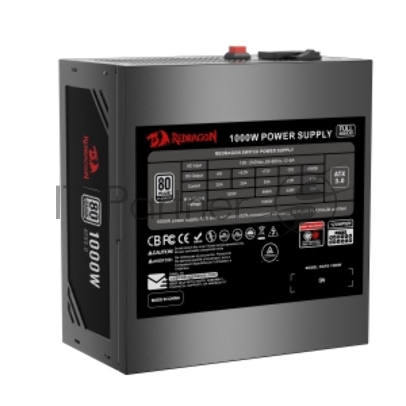 Блок питания для ПК Redragon RGPS-1000W 1000Вт,модульный,80+Plat,черный