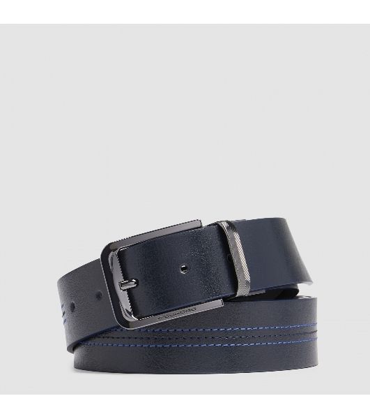 Ремень мужской Piquadro Blue Square CU6742B2/BLUN 125х3.5 см синий/черный натур.кожа