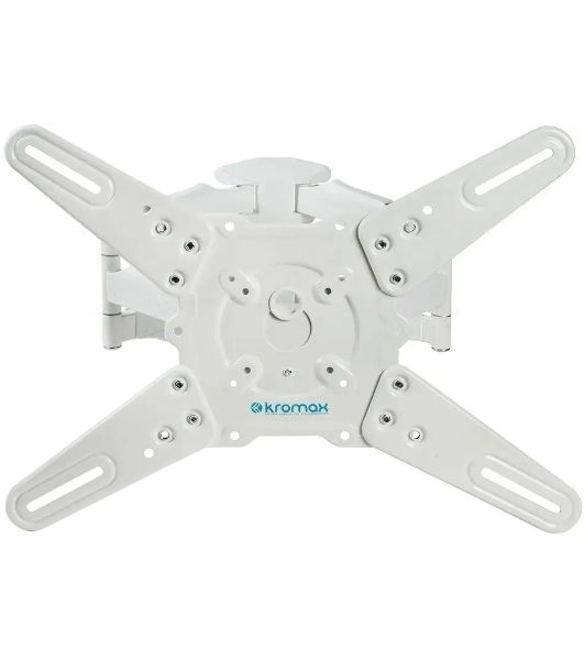 Кронштейн Kromax ATLANTIS-45 для 22"-65" белый Кр. стал. наст. для TV 22"-65", max 45 кг, 5 ст св., нак. +5°-15°, пов. 160°, от ст. 55-470 мм, max VESA 400x400 мм)