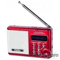Радиоприемник PERFEO мини-аудио Sound Ranger, FM MP3 USB microSD In/Out ридер, BL-5C 1000mAh красный (PF-SV922RED)