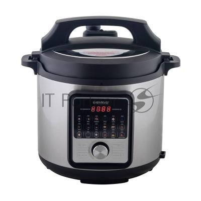 Мультиварка-скороварка Endever Vita-141 черный/стальной, 6.0 л, 1300 Вт, механическое, 18 программ