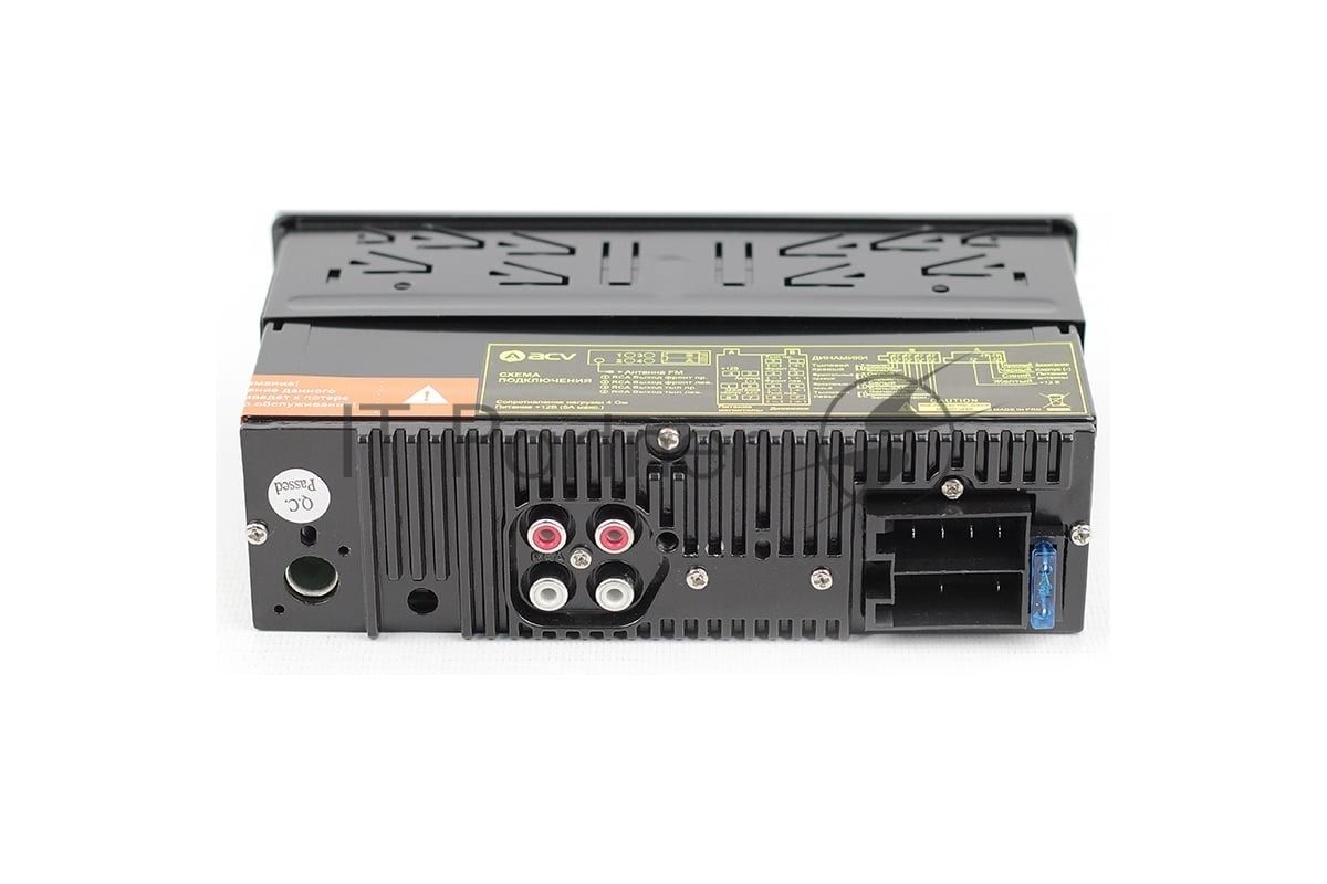 Автомагнитола ACV AVS-812BB, 1 DIN, Bluetooth, USB Type-A, AUX