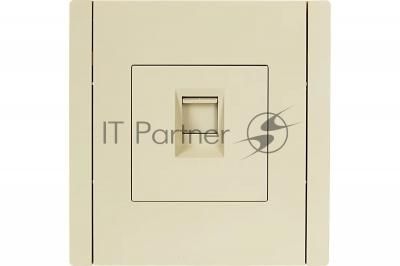 Розетка компьютерная RJ45 кат.6 IEK FORTE&PIANO FP431 ваниль