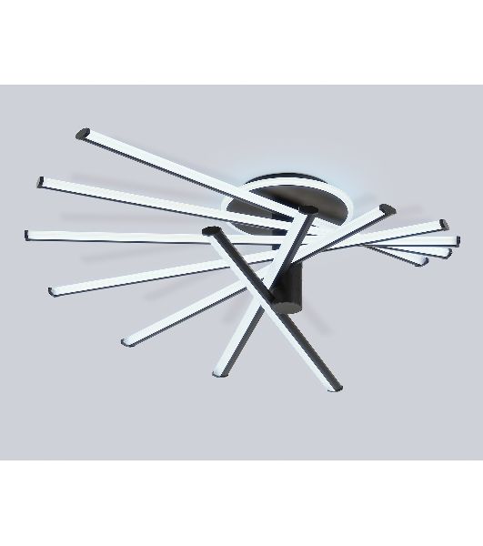 Потолочный светодиодный светильник Ambrella light FL6242 BK черный 135W 3000K-6400K 900*750*230 (ПДУ ИК)
