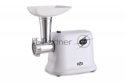 Мясорубка электрическая OLTO HM-080 белый, 1800 Вт, 1.5 кг/мин, реверс, защита от перегрузки, насадки - 4