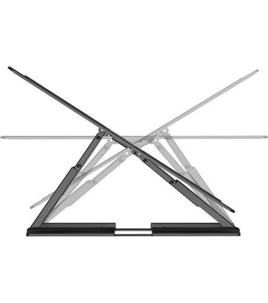 Кронштейн для телевизора Hyundai SL-F1 черный 43"-90" макс.50кг настенный поворотно-выдвижной и наклонный